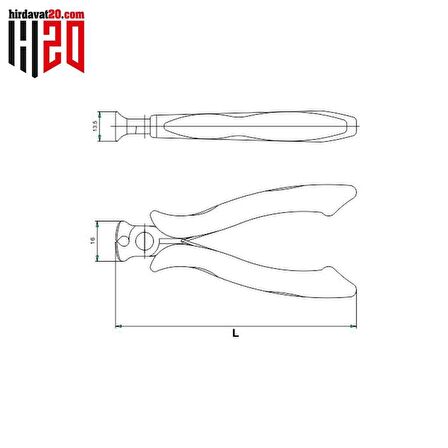 İzeltaş Elektronikçi Tepe Keski 125 mm - 3551140125