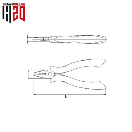 İzeltaş Elektronikçi Pense 125 mm  - 3557140125