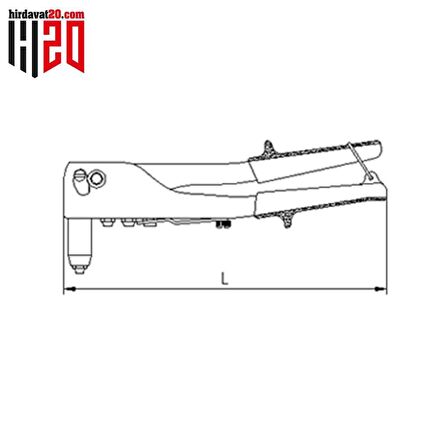 İZELTAŞ Perçin Tabancası 260 mm.(6195 26 0260)