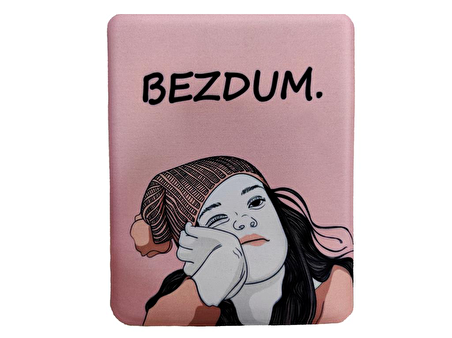 Bezdum Desenli Bilek Destekli Dikdörtgen Mousepad