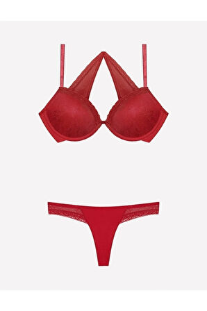 Kadın Bordo Sütyen Takım