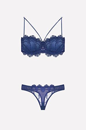 Nurteks 4591 Destekli Straplez Sütyen Takım