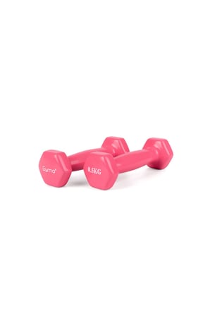 Gymo Hex Shape Vinil Dambıl 2x500g Pembe