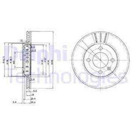 Vag On Fren Aynası Diski Polo 1,0 1,3 1,4 1,6 1,9d 94> Polo Classıc 1,4 1,9d 95> - Delphi Bg2982