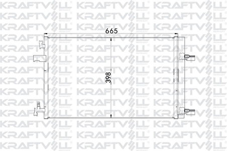 Opel Klima Radyatoru Astra J İnsignia Zafıra C Cruze 1.4 / 1.6 / 1.7 / 2.0 - Kraftvoll 08060139