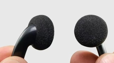 Kulaklık Süngeri, Kulaklık Yastığı 24 Adet (18 mm) - SİYAH