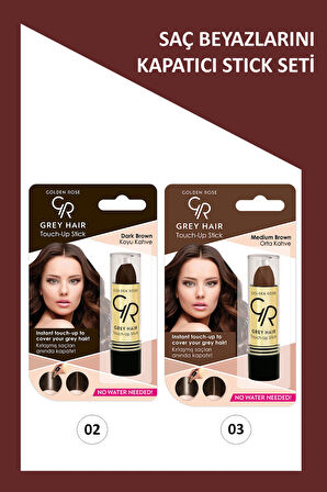 Grey Hair No:02-03 Saç Beyazlarını Kapatıcı Stick