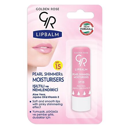 Golden Rose Lip Balm Mousturizing Pearl Shimmer