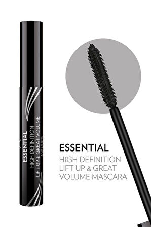 Essential High Definition & Lift Up&great Volume Mascara Black - Hacim Veren Maskara 2'li Set