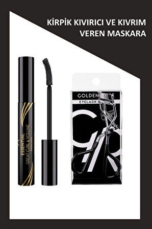 Essential Great Curl & Volume Mascara ve Kirpik Kıvırcı Seti