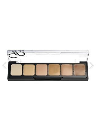 Golden Rose 6'lı Kapatıcı Paleti - Concealer Cream Palette 02 Medium To Dark