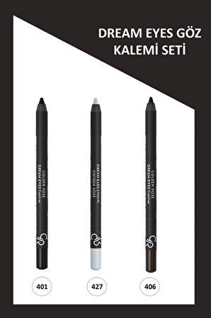 Dream Eyes Pamuk Yağı İçerikli Göz Kalemi Seti 1,6 g No 401-427-406
