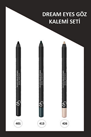 Dream Eyes Pamuk Yağı İçerikli Göz Kalemi Seti 1,6 g No 401-413-426