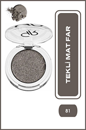 Soft Color Shimmer Mono Eyeshadow 81 Tekli Simli Far 2,3 g