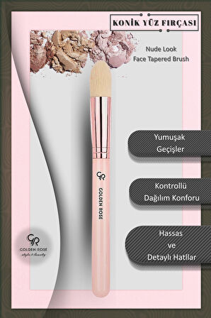 Nude Look Face Tapered Brush Konik Yüz Fırçası