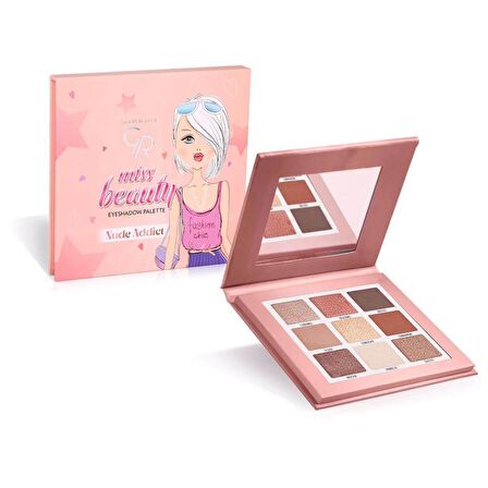 9'lu Far Paleti - Gr Mıss Beauty Eyeshadow Palette - Nude Addıct