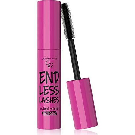 Golden Rose Endless Lashes Instant Volume Fiber Fırça Siyah Rimel