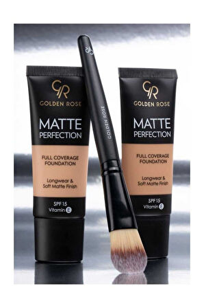 Matte Perfection Foundation Warm 02 Söğüt Özü & Üzüm Çekirdeği Yağlı Mat Fondöten 35 ml