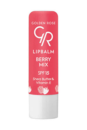 Golden Rose Lip Balm Berry Mix SPF15 Çilek & Ahududu İçerikli Dudak Nemlendirici 4.6 g