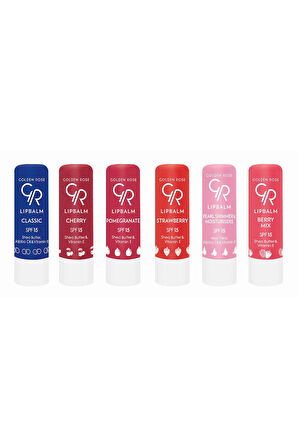 Golden Rose Lip Balm Berry Mix SPF15 Çilek & Ahududu İçerikli Dudak Nemlendirici 4.6 g