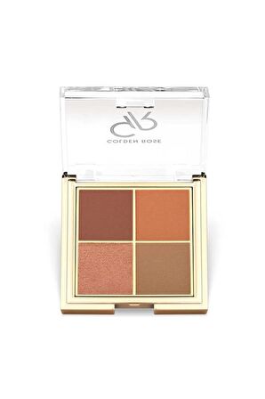 Golden Rose Quattro Eyeshadow Palette 05 Red Brick Göz Far Paleti