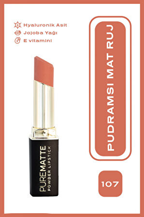 Pure Matte Powder Lipstick 107 Pudramsı Mat Ruj 3,5 g