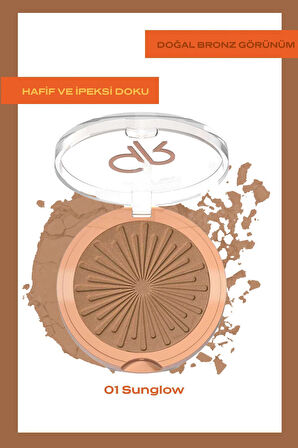 Sun Bright Bronzer Powder 01 Sunglow Bronzlaştırıcı Pudra 12,5 g