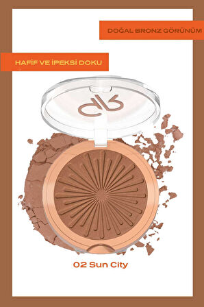 Sun Bright Bronzer Powder 02 Sun City Bronzlaştırıcı Pudra 12,5 g
