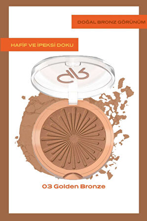 Sun Bright Bronzer Powder 03 Golden Bronze Bronzlaştırıcı Pudra 12,5 g