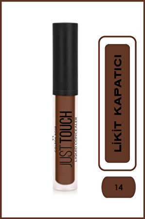 Just Touch Liquid Concealer 14 Vitamin E ve Niacinamide İçeren Likit Kapatıcı 3,5 ml