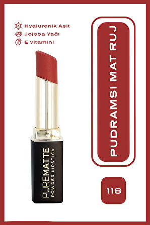 Pure Matte Powder Lipstick 118 Pudramsı Mat Ruj 3,5 g