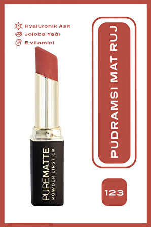 Pure Matte Powder Lipstick 123 Pudramsı Mat Ruj 3,5 g