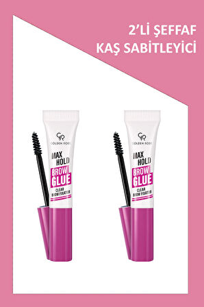 Max Hold Brow Glue - Şeffaf Kaş Sabitleyici 2'li Set
