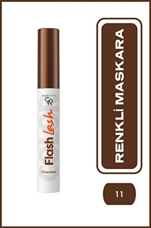 Golden Rose Flash Lash Colored Mascara No:11 Chocolate - Renkli Maskara