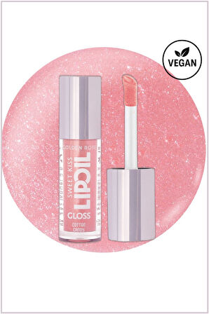 Sweet Kiss Lip Oil Gloss No:01 Dudak Parlatıcı Yağ Gül, Badem & Jojoba Yağlı 4,7 ml