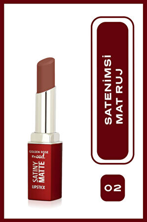 Mood Satiny Mat Ruj No:02 Velvet Taupe