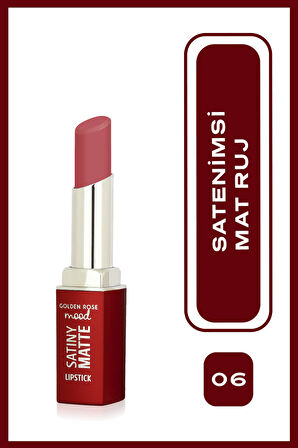 Mood Satiny Mat Ruj No:06 Peach Amber