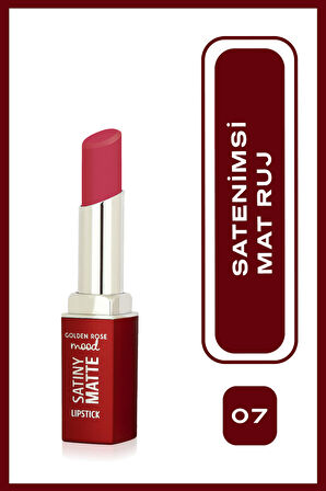 Mood Satiny Mat Ruj No:07 Berry Rouge