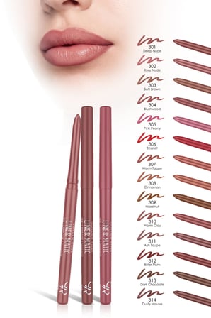Liner Matic Waterproof Lippencil - Suya Dayanıklı Dudak Kalemi No:305 Pink Peony
