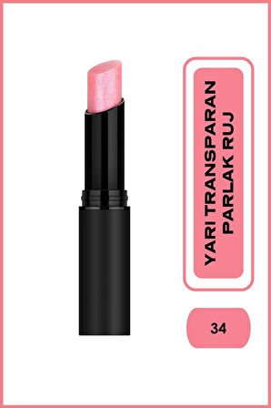 Sheer Shine Stylo Lipstick 34 Yarı Transparan Parlak Ruj 3 g