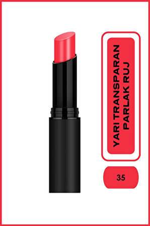 Sheer Shine Stylo Lipstick 35 Yarı Transparan Parlak Ruj 3 g