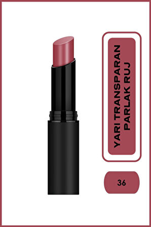 Sheer Shine Stylo Lipstick 36 Yarı Transparan Parlak Ruj 3 g