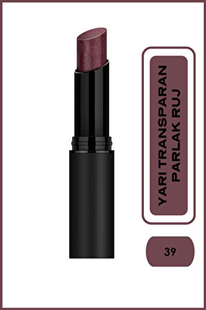 Sheer Shine Stylo Lipstick 39 Yarı Transparan Parlak Ruj 3 g