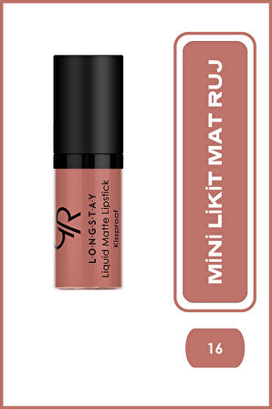 Longstay Matte Mini 16 Uzun Süre Kalıcı Likit Mat Ruj 3 ml