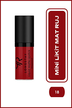 Longstay Matte Mini 18 Uzun Süre Kalıcı Likit Mat Ruj 3 ml
