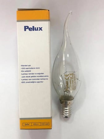 5 ADET PELUX 40W E14 KIVRIK BUJİ DİMMER UYUMLU
