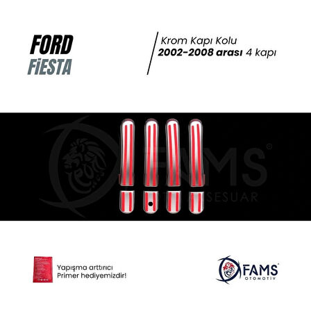 F. Fiesta Krom Kapı Kolu 4 Kapı 2001 - 2008 Arası P.çelik Uyumlu