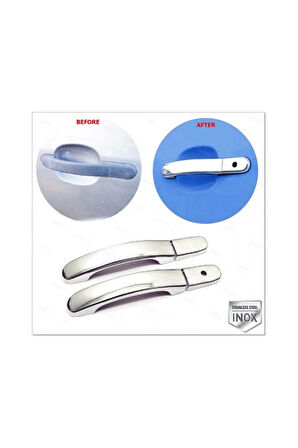 Fiesta Krom Kapı Kolu 2 Kapı 2001 - 2008 Paslanmaz Çelik