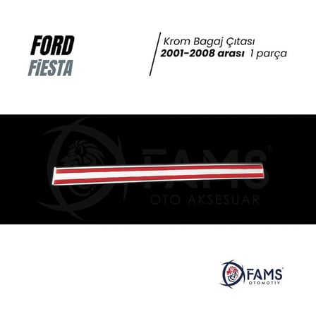 F. Fiesta Krom Bagaj Çıtası 2001 - 2008 Arası Uyumlu P. Çelik Uyumlu