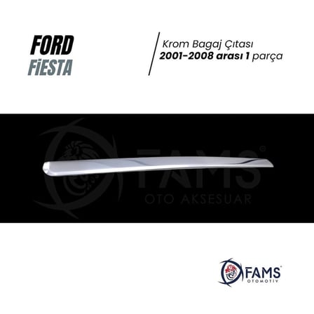 F. Fiesta Krom Bagaj Çıtası 2001 - 2008 Arası Uyumlu P. Çelik Uyumlu